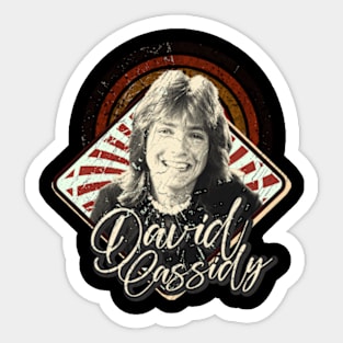 David C vintage design on top Sticker